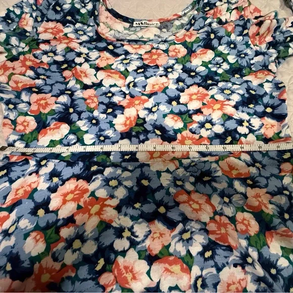 MS Basic Floral Print Top - Size XL - Picture 8 of 12